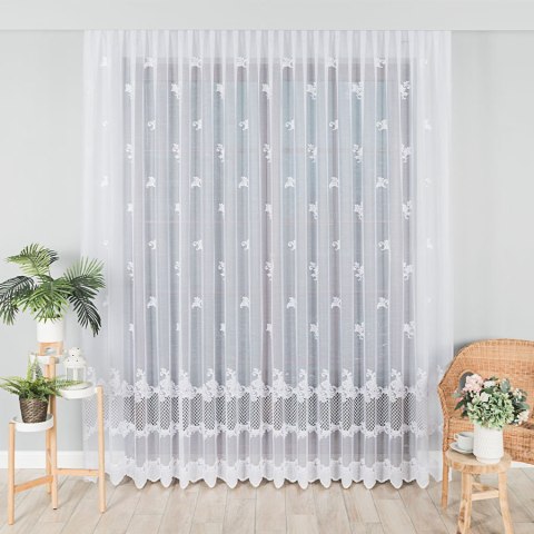 Firanka żakardowa, wysokość 250cm, kolor 001 648229/000/001/000250/1