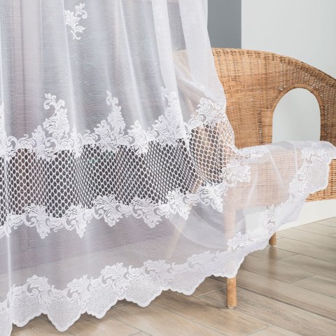 Firanka żakardowa, wysokość 250cm, kolor 001 648229/000/001/000250/1