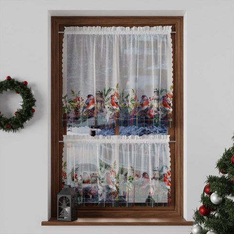 GIRLANDA Zazdrostka woalowa, WOAL, szerokość 100 x wysokość 40cm, kolor 001 zielony PBN157/ZAZ/001/100040/1 GIRLANDA Zazdrostka woalowa, WOAL, szerokość 100 x wysokość 40cm, kolor 001 zielony PBN157/ZAZ/001/100040/1