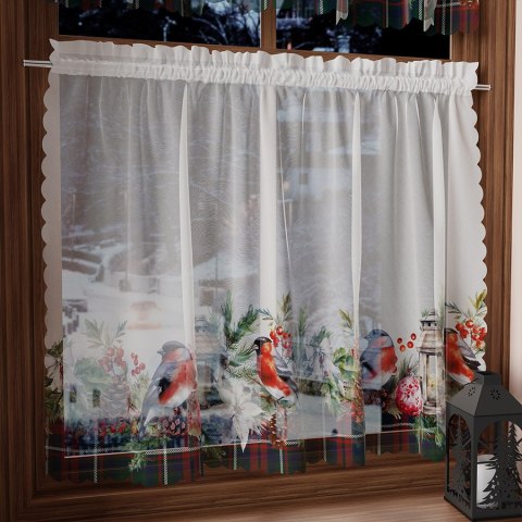 GIRLANDA Zazdrostka woalowa, WOAL, szerokość 150 x wysokość 60cm, kolor 001 zielony PBN157/ZAZ/001/150060/1 GIRLANDA Zazdrostka woalowa, WOAL, szerokość 150 x wysokość 60cm, kolor 001 zielony PBN157/ZAZ/001/150060/1