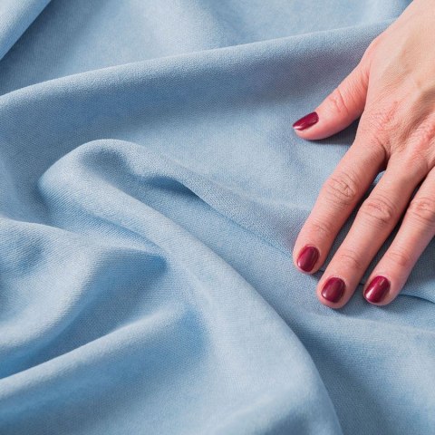 MILAS Zasłona gotowa na taśmie, szerokość 140 x wysokość 250cm, kolor 048 baby blue MILAS0/ZGT/048/140250/1