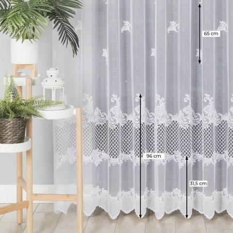 Firanka żakardowa, wysokość 250cm, kolor 001 648229/000/001/000250/1