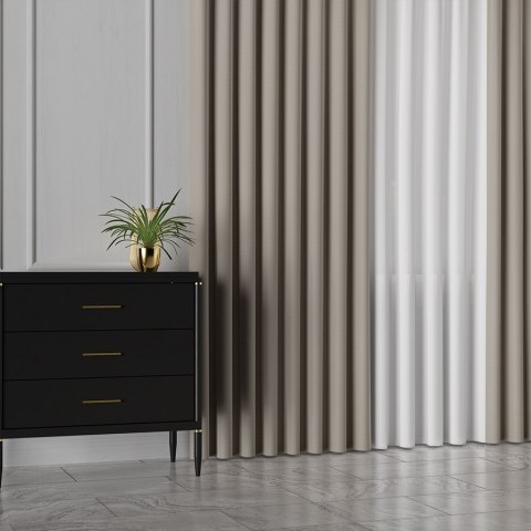 AUGUST Tkanina dekoracyjna, wysokość 320cm, kolor 514 beżowy 065555/TDP/514/000320/1