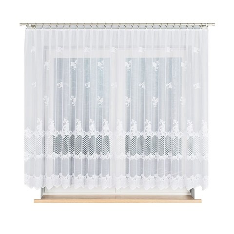 Firanka żakardowa, wysokość 150cm, kolor 001 648229/000/001/000150/1