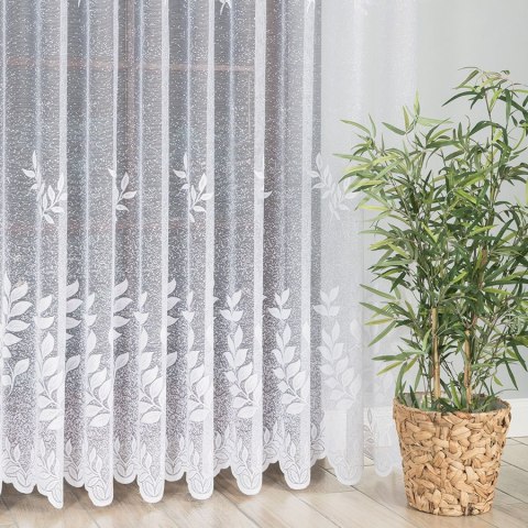 Firanka żakardowa ze wzorem po całości, wysokość 250cm, kolor 001 biały 107074/000/001/000250/1 Firanka żakardowa ze wzorem po całości, wysokość 250cm, kolor 001 biały 107074/000/001/000250/1