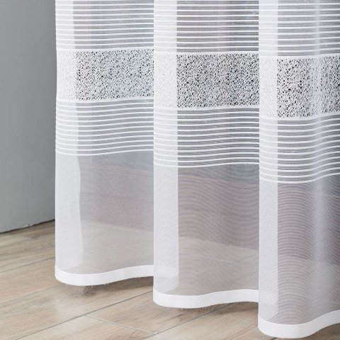 KLAUDYNA Firanka żakardowa odpasowana na prosto, szerokość 200 x wysokość 250cm, kolor 001 biały 018970/FOP/001/000250/1 KLAUDYNA Firanka żakardowa odpasowana na prosto, szerokość 200 x wysokość 250cm, kolor 001 biały 018970/FOP/001/000250/1