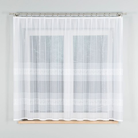 KLAUDYNA Firanka żakardowa odpasowana na prosto, szerokość 300 x wysokość 160cm, kolor 001 biały 018970/FOP/001/000161/1 KLAUDYNA Firanka żakardowa odpasowana na prosto, szerokość 300 x wysokość 160cm, kolor 001 biały 018970/FOP/001/000161/1