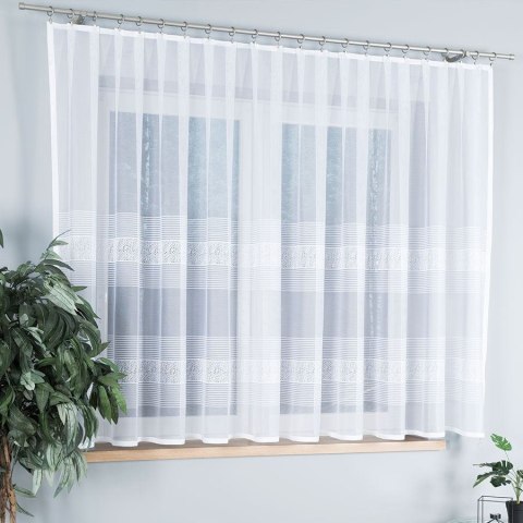 KLAUDYNA Firanka żakardowa odpasowana na prosto, szerokość 400 x wysokość 160cm, kolor 001 biały 018970/FOP/001/000162/1 KLAUDYNA Firanka żakardowa odpasowana na prosto, szerokość 400 x wysokość 160cm, kolor 001 biały 018970/FOP/001/000162/1