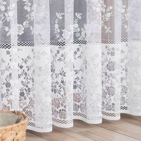 NATASZA Firanka żakardowa odpasowana na prosto, szerokość 300 x wysokość 250cm, kolor 001 biały 049331/FOP/001/000251/1 NATASZA Firanka żakardowa odpasowana na prosto, szerokość 300 x wysokość 250cm, kolor 001 biały 049331/FOP/001/000251/1