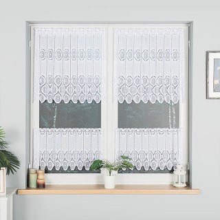 Zazdrostka żakardowa panelowa, wysokość 40cm, kolor 001 biały 018535/000/001/000040/1