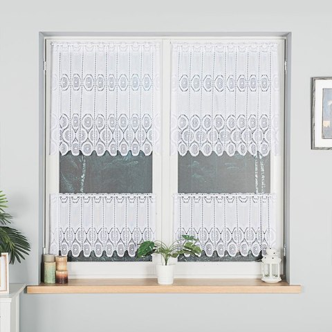 Zazdrostka żakardowa panelowa, wysokość 40cm, kolor 001 biały 018535/000/001/000040/1 Zazdrostka żakardowa panelowa, wysokość 40cm, kolor 001 biały 018535/000/001/000040/1