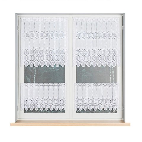 Zazdrostka żakardowa panelowa, wysokość 40cm, kolor 001 biały 018535/000/001/000040/1 Zazdrostka żakardowa panelowa, wysokość 40cm, kolor 001 biały 018535/000/001/000040/1