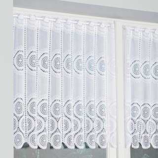Zazdrostka żakardowa panelowa, wysokość 70cm, kolor 001 biały 018535/000/001/000070/1