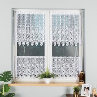 Zazdrostka żakardowa panelowa, wysokość 70cm, kolor 001 biały 605101/000/001/000070/1