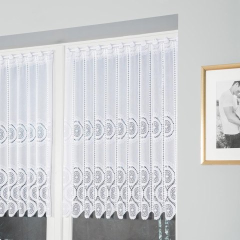 Zazdrostka żakardowa panelowa, wysokość 90cm, kolor 001 biały 018535/000/001/000090/1 Zazdrostka żakardowa panelowa, wysokość 90cm, kolor 001 biały 018535/000/001/000090/1
