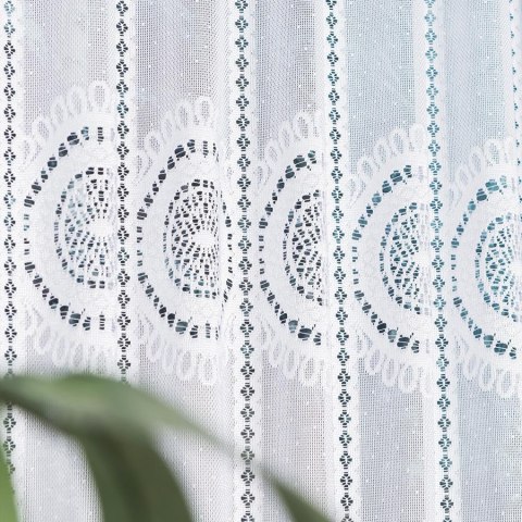 Zazdrostka żakardowa panelowa, wysokość 90cm, kolor 001 biały 018535/000/001/000090/1 Zazdrostka żakardowa panelowa, wysokość 90cm, kolor 001 biały 018535/000/001/000090/1