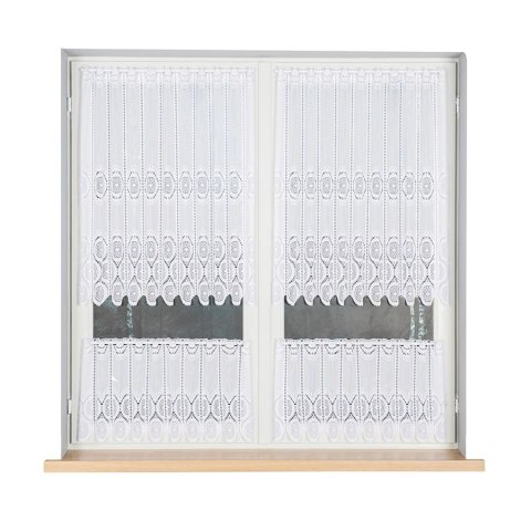 Zazdrostka żakardowa panelowa, wysokość 90cm, kolor 001 biały 018535/000/001/000090/1 Zazdrostka żakardowa panelowa, wysokość 90cm, kolor 001 biały 018535/000/001/000090/1