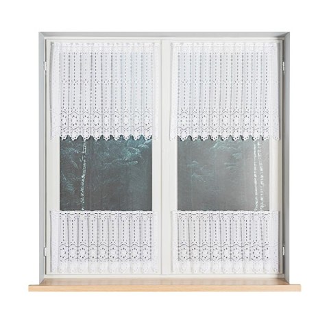 Zazdrostka żakardowa panelowa, wysokość 40cm, kolor 001 biały 018533/000/001/000040/1 Zazdrostka żakardowa panelowa, wysokość 40cm, kolor 001 biały 018533/000/001/000040/1