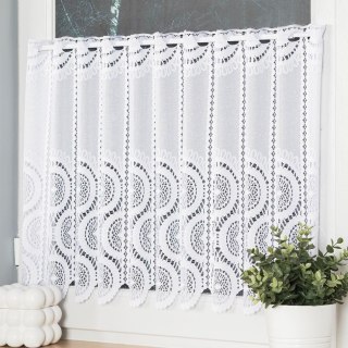 Zazdrostka żakardowa panelowa, wysokość 50cm, kolor 001 biały 018535/000/001/000050/1