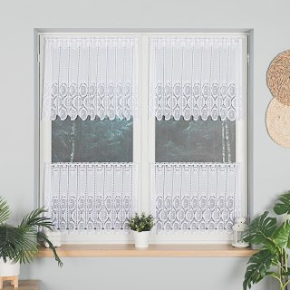 Zazdrostka żakardowa panelowa, wysokość 60cm, kolor 001 biały 018535/000/001/000060/1