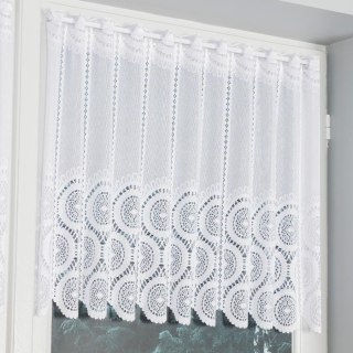 Zazdrostka żakardowa panelowa, wysokość 60cm, kolor 001 biały 018535/000/001/000060/1