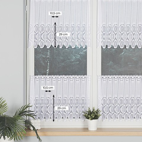 Zazdrostka żakardowa panelowa, wysokość 60cm, kolor 001 biały 018535/000/001/000060/1 Zazdrostka żakardowa panelowa, wysokość 60cm, kolor 001 biały 018535/000/001/000060/1