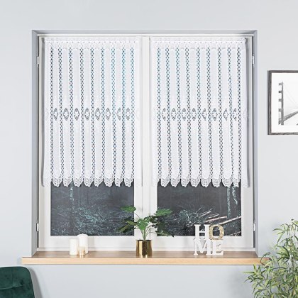 Firanka żakardowa na metry 107806 wysokość 100 cm kolor biały