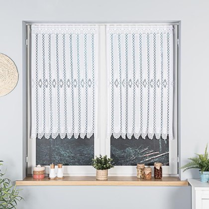 Firanka żakardowa na metry 107806 wysokość 110 cm kolor biały