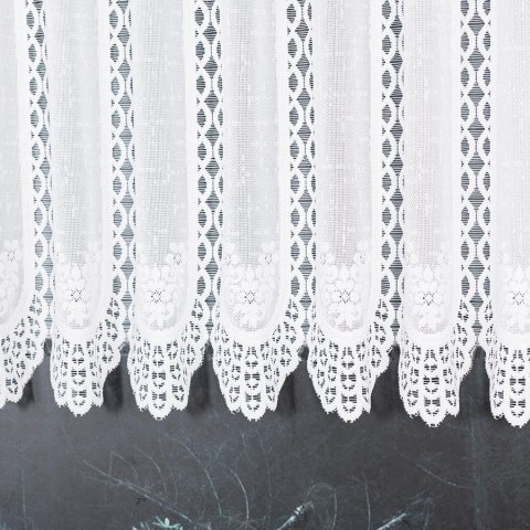 Firanka żakardowa panelowa 107806 wysokość 110 cm kolor biały Firanka żakardowa panelowa 107806 wysokość 110 cm kolor biały