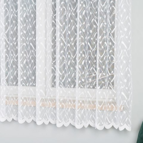 Firanka żakardowa 005183 wysokość 180 cm kolor biały