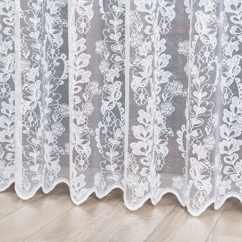 Firanka żakardowa 107083 wysokość 250 cm kolor biały