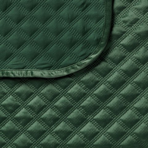 Narzuta dekoracyjna SILENA 170x210 cm kolor ciemny zielony