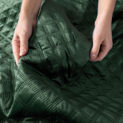 Narzuta dekoracyjna SILENA 220x240 cm kolor ciemny zielony