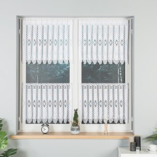 Zazdrostka żakardowa panelowa 107806 wysokość 60 cm kolor biały
