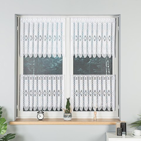 Zazdrostka żakardowa panelowa 107806 wysokość 60 cm kolor biały Zazdrostka żakardowa panelowa 107806 wysokość 60 cm kolor biały