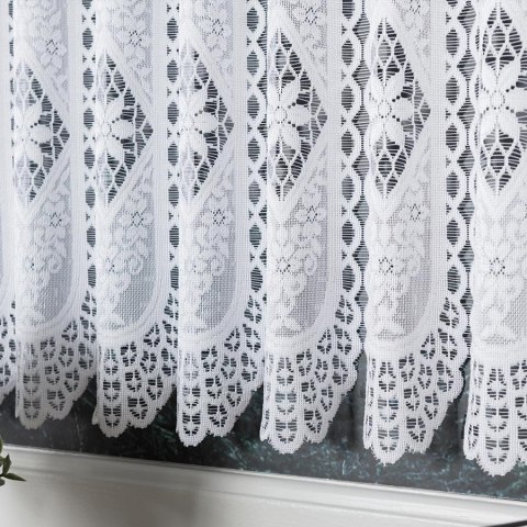 Zazdrostka żakardowa panelowa 107806 wysokość 80 cm kolor biały Zazdrostka żakardowa panelowa 107806 wysokość 80 cm kolor biały