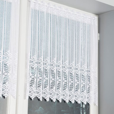 Zazdrostka panelowa żakardowa ze wzorem na samym dole, wysokość 70cm, kolor 001 biały 019392/000/001/000070/1 Zazdrostka panelowa żakardowa ze wzorem na samym dole, wysokość 70cm, kolor 001 biały 019392/000/001/000070/1