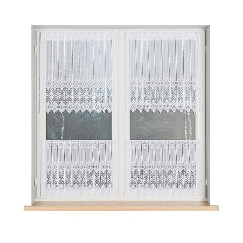 Zazdrostka panelowa żakardowa ze wzorem na samym dole, wysokość 70cm, kolor 001 biały 019392/000/001/000070/1 Zazdrostka panelowa żakardowa ze wzorem na samym dole, wysokość 70cm, kolor 001 biały 019392/000/001/000070/1