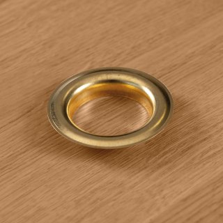 Przelotka metalowa, wysoki kołnierz LN, śr wew 40mm zewn. 62mm, kolor złoto 030 PRZELO/MET/030/040011/1