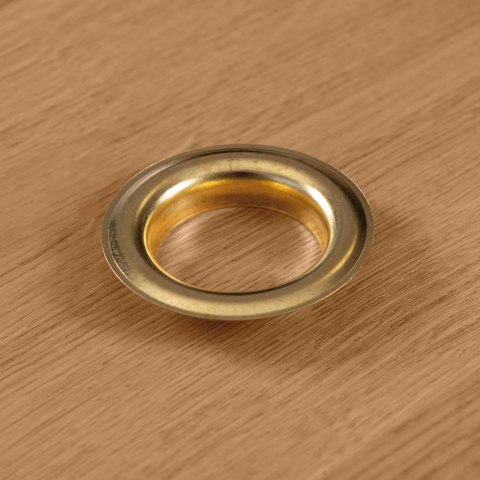 Przelotka metalowa, wysoki kołnierz LN, śr wew 40mm zewn. 62mm, kolor złoto 030 PRZELO/MET/030/040011/1 Przelotka metalowa, wysoki kołnierz LN, śr wew 40mm zewn. 62mm, kolor złoto 030 PRZELO/MET/030/040011/1
