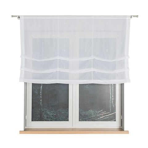 Roleta gotowa ze wzorem po całości, szerokość 140 x wysokość 135cm, kolor 002 biały ze srebrnym 172298/RGP/002/140135/1 Roleta gotowa ze wzorem po całości, szerokość 140 x wysokość 135cm, kolor 002 biały ze srebrnym 172298/RGP/002/140135/1