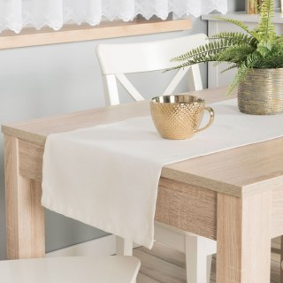 HARPER Bieżnik wodoodporny, obszyty listwą 2 cm, 40x140cm, kolor 003 biały ze złotym lurexem 004767/KSP/L03/040140/1