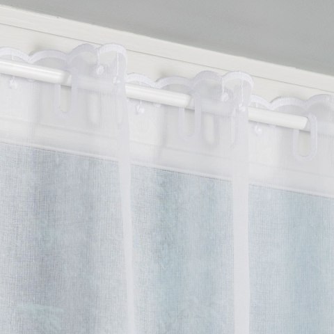 Zazdrostka z aplikacją ze wzorem pasowym, wysokość 90cm, kolor 001 biały - 112831 112769/000/001/000090/1 Zazdrostka z aplikacją ze wzorem pasowym, wysokość 90cm, kolor 001 biały - 112831 112769/000/001/000090/1
