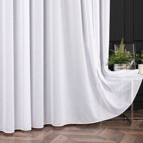HARIET Firanka z ołowianką, wysokość 300cm, kolor 001 biały 030630/OLO/001/000300/1