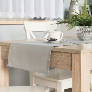 HARPER Bieżnik wodoodporny, obszyty listwą 2 cm, 40x140cm, kolor 002 szary ze srebrnym lurexem 004767/KSP/L02/040140/1