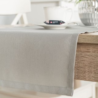 HARPER Bieżnik wodoodporny, obszyty listwą 2 cm, 40x140cm, kolor 002 szary ze srebrnym lurexem 004767/KSP/L02/040140/1