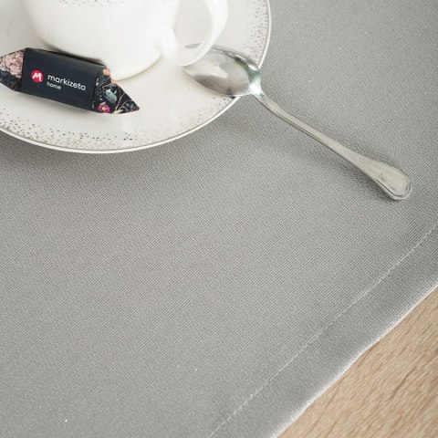 HARPER Bieżnik wodoodporny, obszyty listwą 2 cm, 40x140cm, kolor 002 szary ze srebrnym lurexem 004767/KSP/L02/040140/1 HARPER Bieżnik wodoodporny, obszyty listwą 2 cm, 40x140cm, kolor 002 szary ze srebrnym lurexem 004767/KSP/L02/040140/1