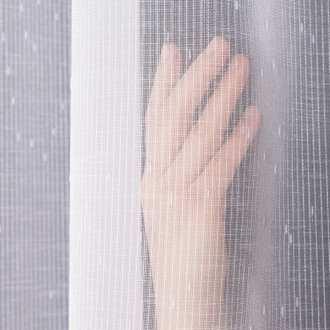 MARISA Firanka z ołowianką, wysokość 300cm, kolor 001 biały 030620/OLO/001/000300/1