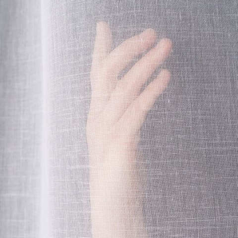 MILA Firanka z ołowianką, wysokość 300cm, kolor 001 biały 030624/OLO/001/000300/1