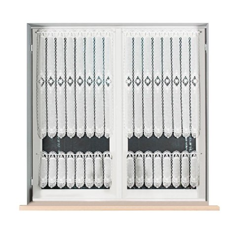 Zazdrostka z aplikacją, wysokość 90cm, kolor 012 kremowy 015590/BIS/012/000090/1 Zazdrostka z aplikacją, wysokość 90cm, kolor 012 kremowy 015590/BIS/012/000090/1